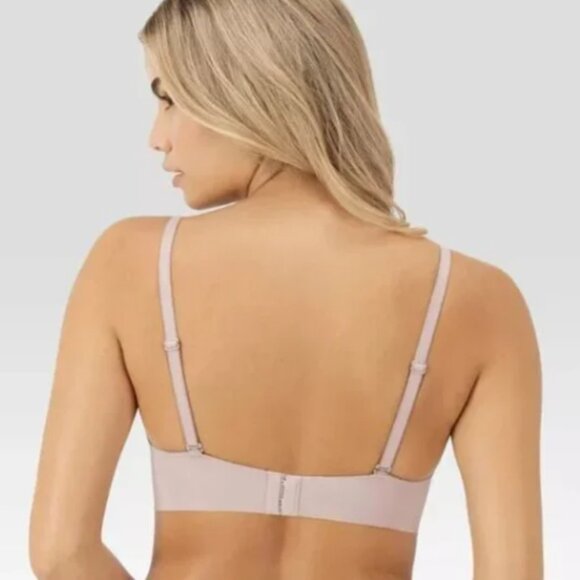 MAIDENFORM SIZE 3XL MESH TRIM TRIANGLE BRALETTE MBT105 EVENING BLUSH - Picture 2 of 10